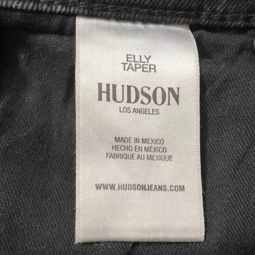 Hudson Jeans Los Angeles Elly Taper Black Denim Jeans Men’s Size 32